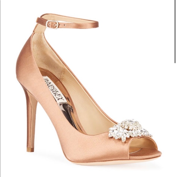 ✨NIB Badgley Mischka Kali Satin Crystal Sandals - Picture 6 of 9